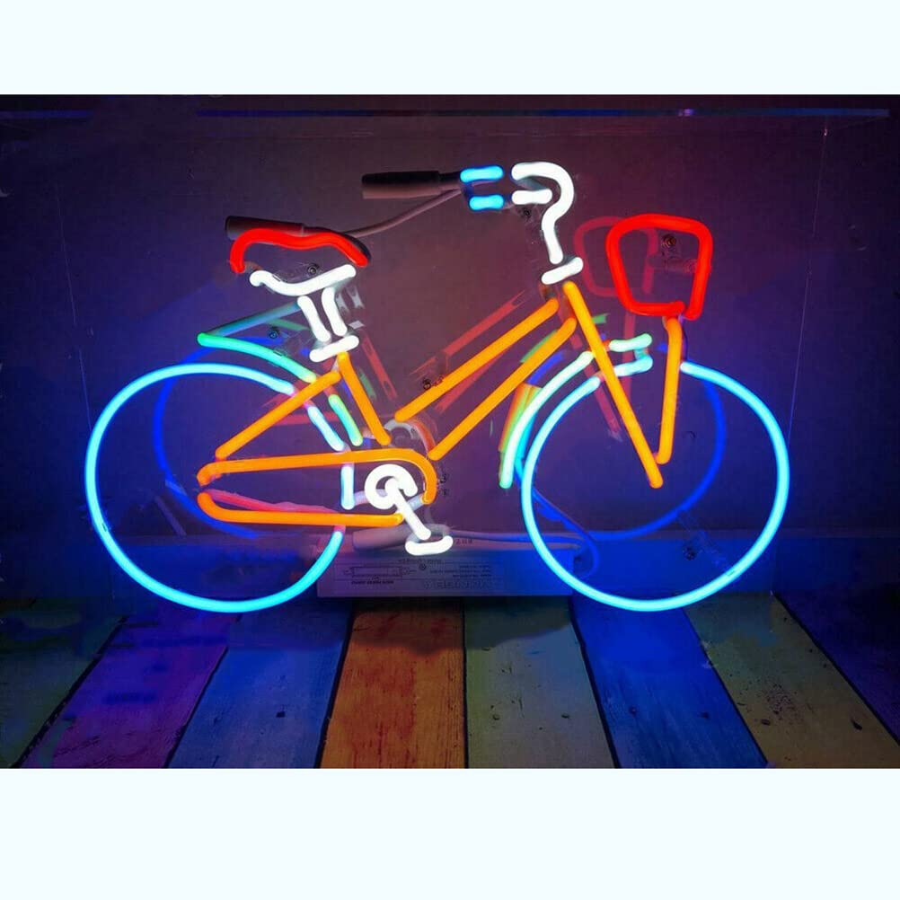 Amazon | ネオンサイン『自転車』NEON SIGN 自転車屋 車庫 地下室 バー