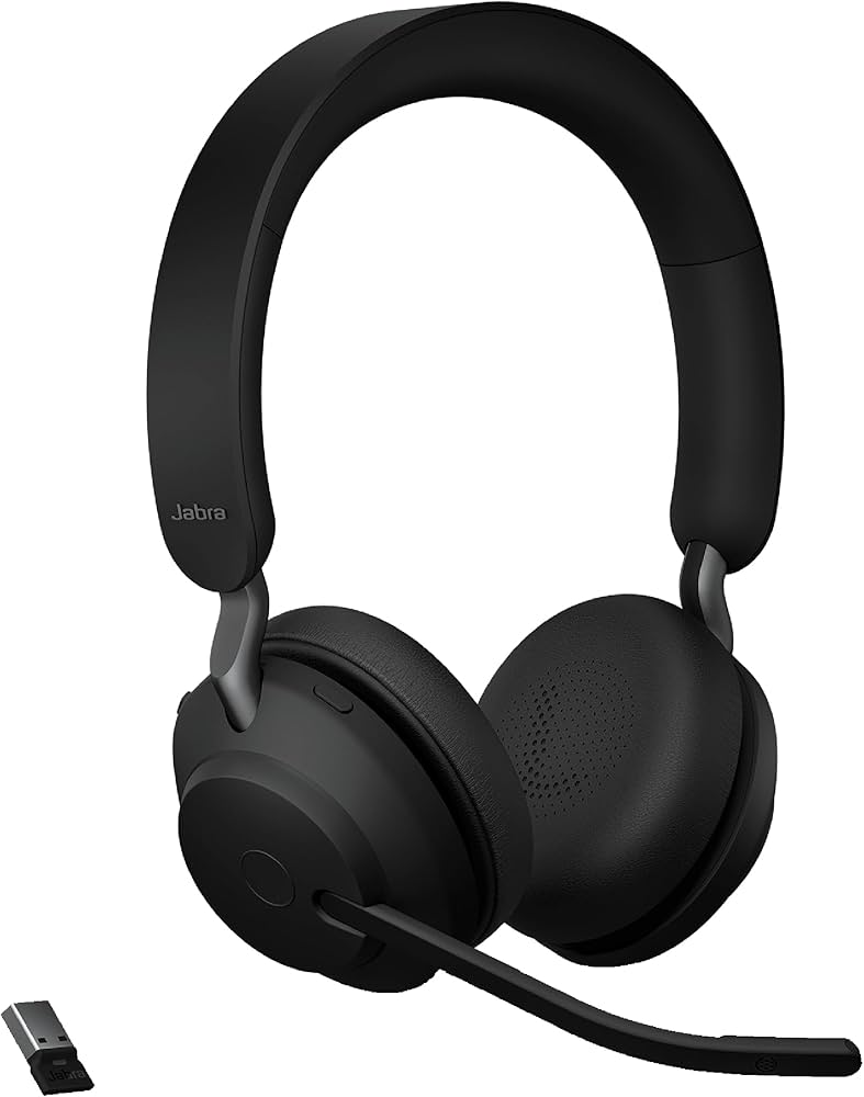 Amazon.com: Jabra Evolve2 65 UC Wireless Headphones with Link380a