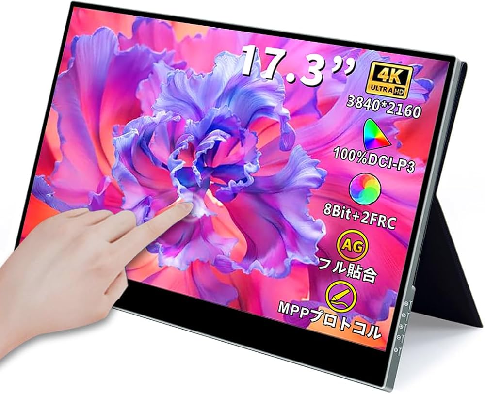 Amazon.co.jp: Corkea モバイルモニター4Kタッチ機能 17.3インチ