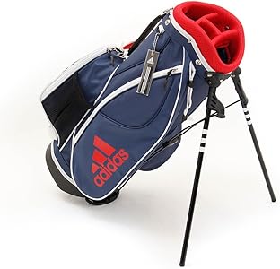 adidas】キャディバッグ ゴルフバッグ ネイビー×レッド adidas ゴルフ
