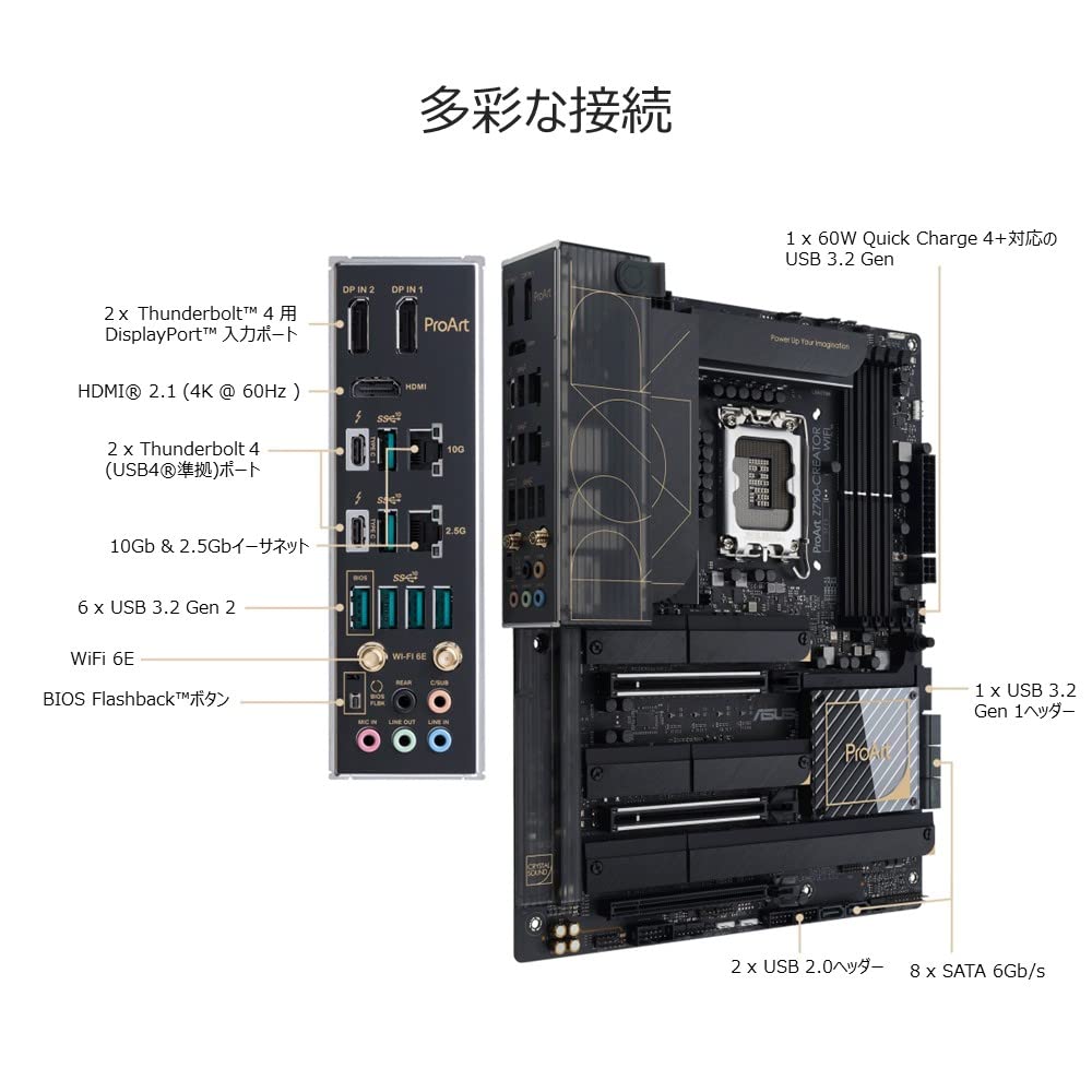 Amazon | ASUS ProArt Z790-CREATOR WIFI intel 第14・13・12世代 CPU