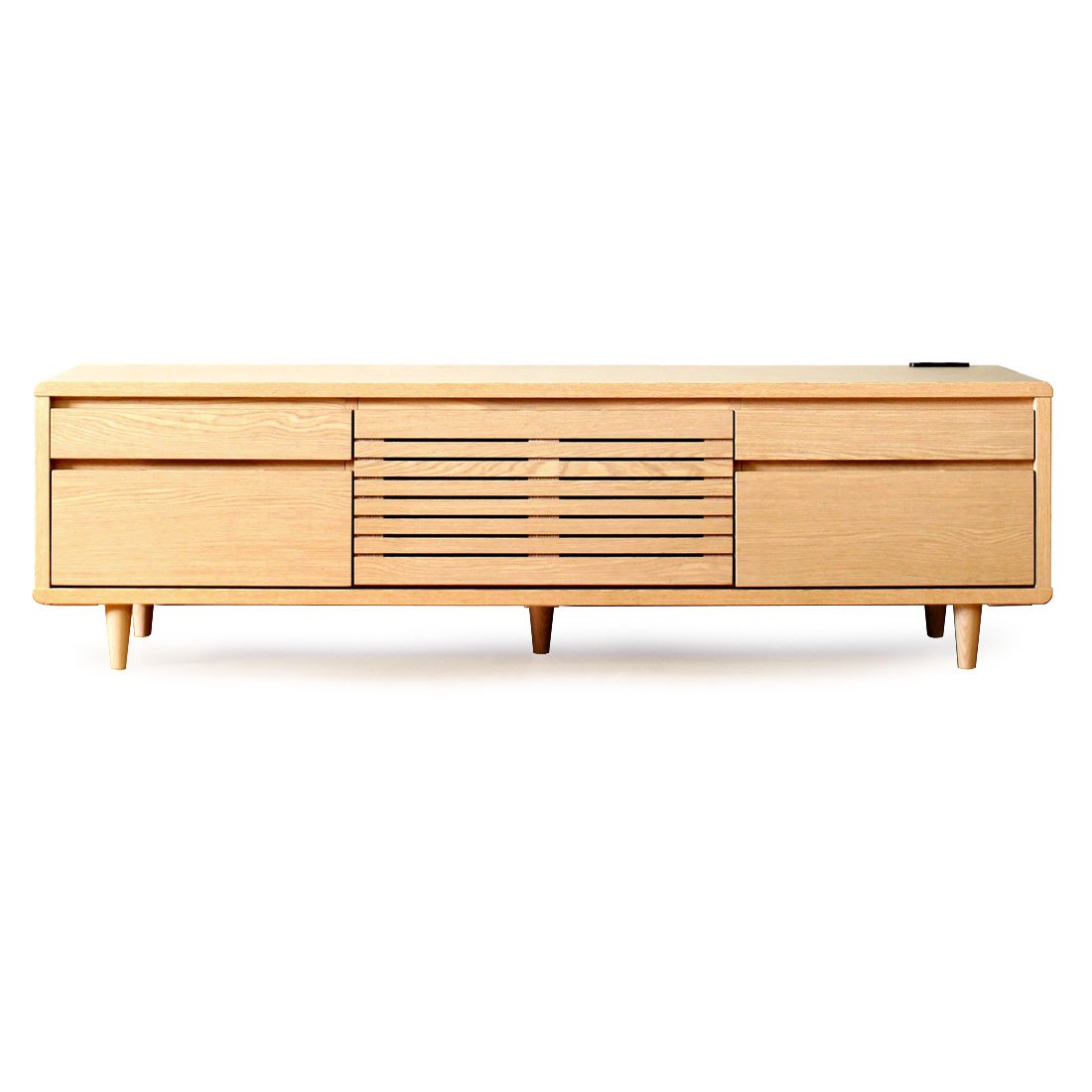 Amazon | タンスのゲン テレビ台 完成品 天然木 テレビボード TV台