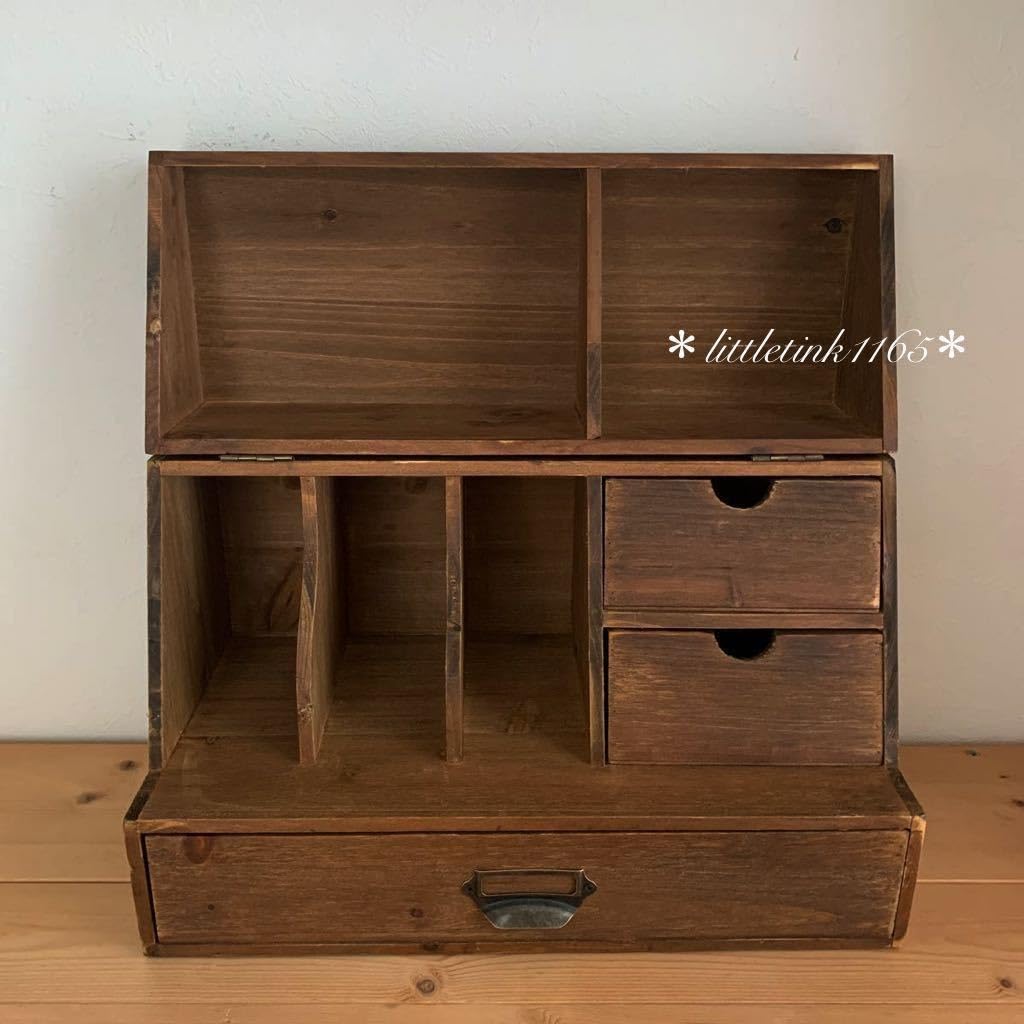 Amazon.co.jp: アンティーク ツールトランク キャビネット 裁縫箱 収納