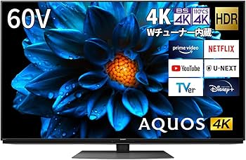 Amazon.co.jp: シャープ 60V型 4K 液晶 テレビ AQUOS 4T-C60DN1 N