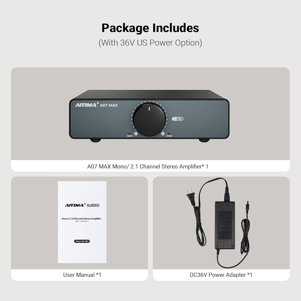 Amazon.co.jp: AIYIMA A07 MAX HIFI パワーアンプ 2チャンネルホーム