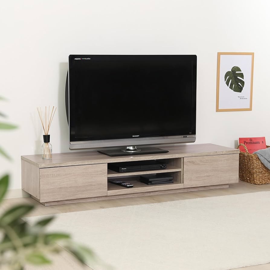 Amazon｜不二貿易 テレビ台 TVボード 49型対応 幅150×奥行38.5×高さ