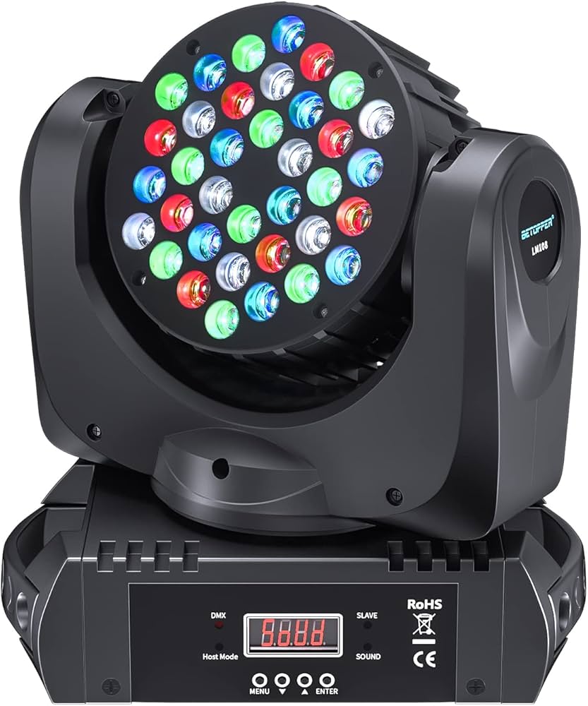 Amazon.co.jp : BETOPPER ムービングライト 36x3W RGBW LED 舞台照明