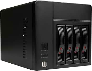 Amazon.co.jp: AUDHEID Mini-ITX NAS PC K3シャーシ、4ベイDIY