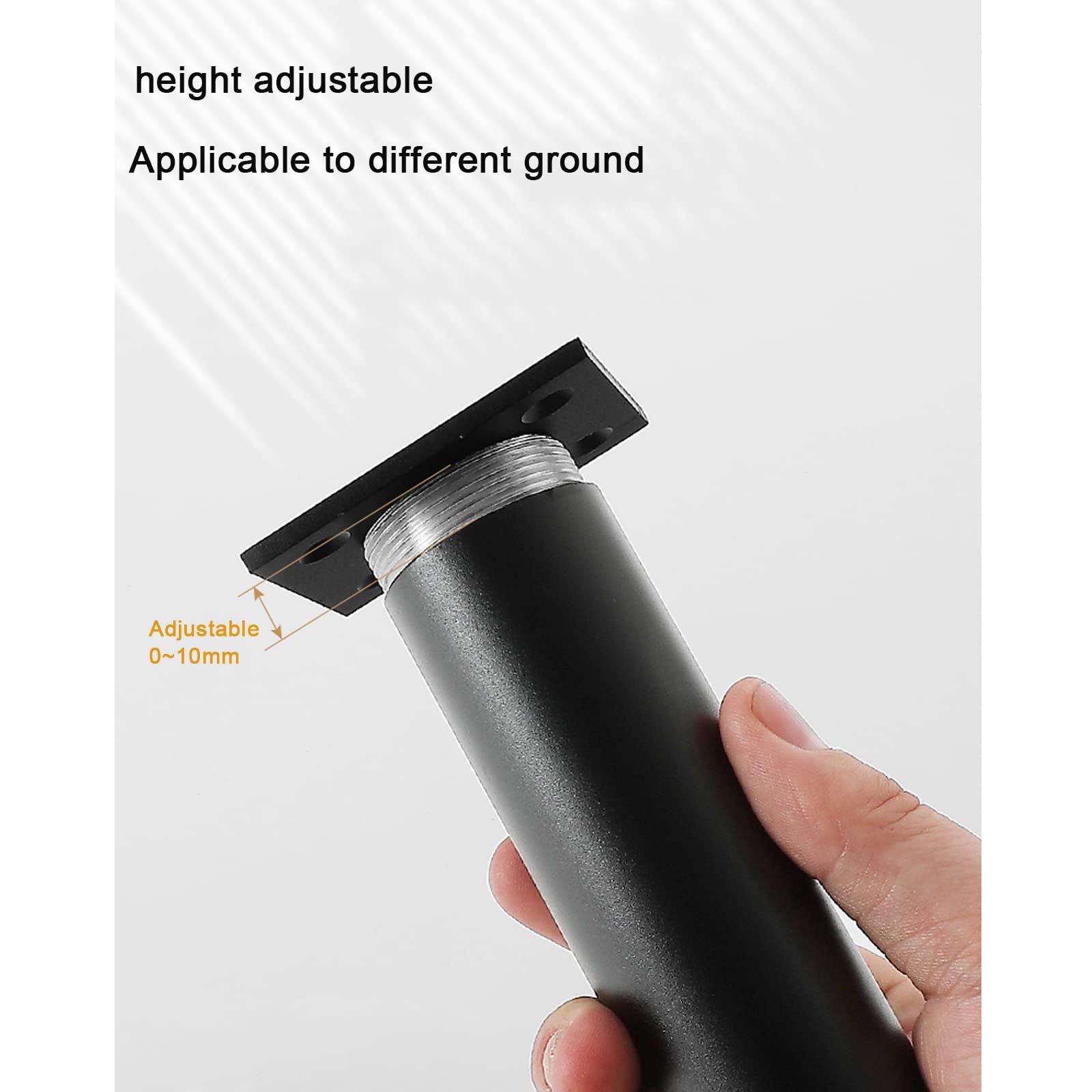 Amazon.co.jp: 家具脚4本セット、調節可能な家具の足、金属製ソファ脚