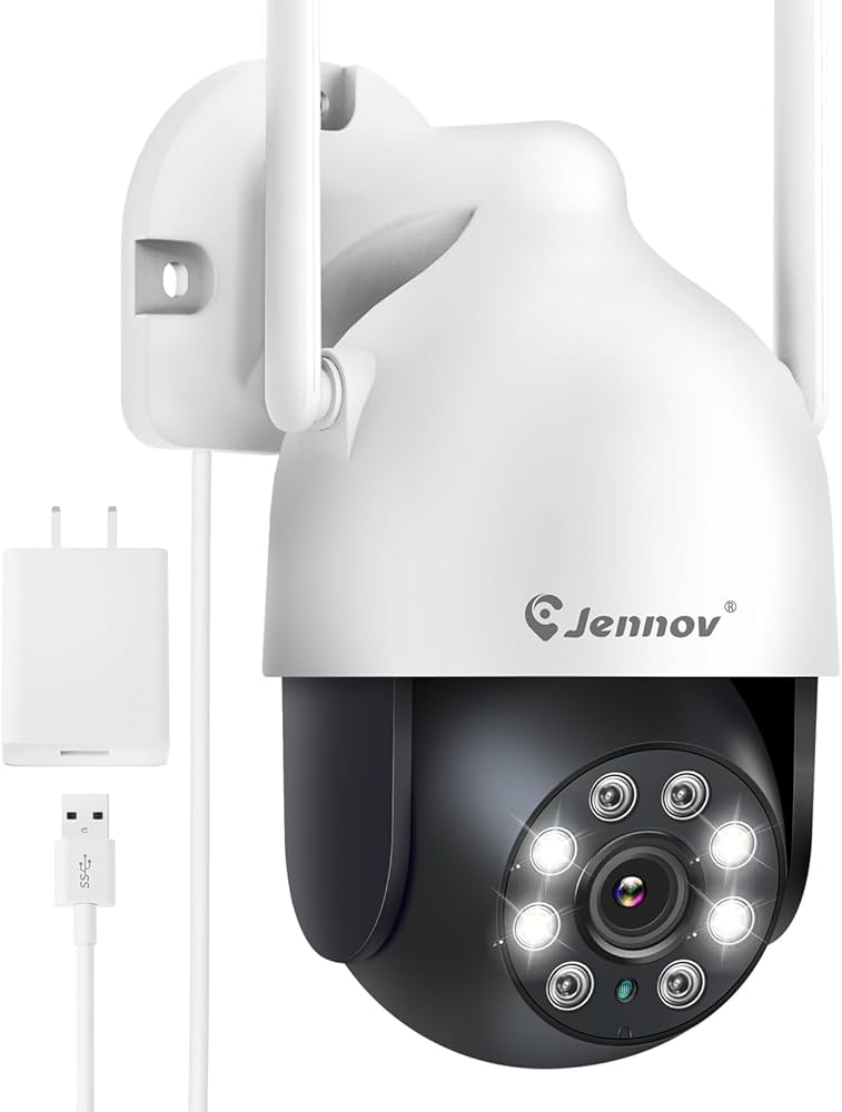Amazon.co.jp: JENNOV 防犯カメラ 屋外 IP66防水 wifi 自動追尾機能