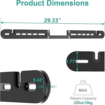 Amazon | WALI サウンドバーマウント Sonos ArcとSonos Arc Ultra用