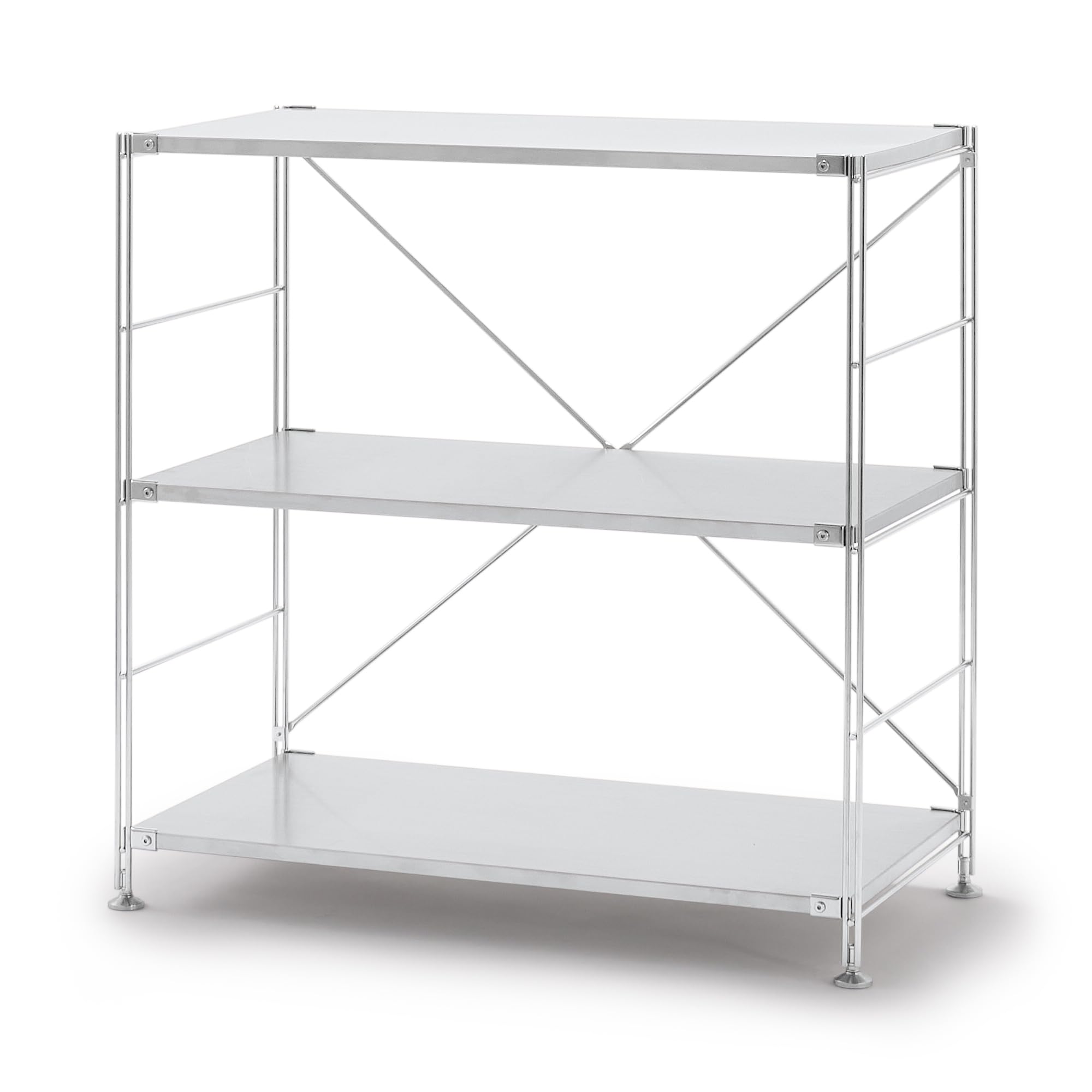 Amazon｜無印良品 ステンレスユニットシェルフ・ステンレス棚セット