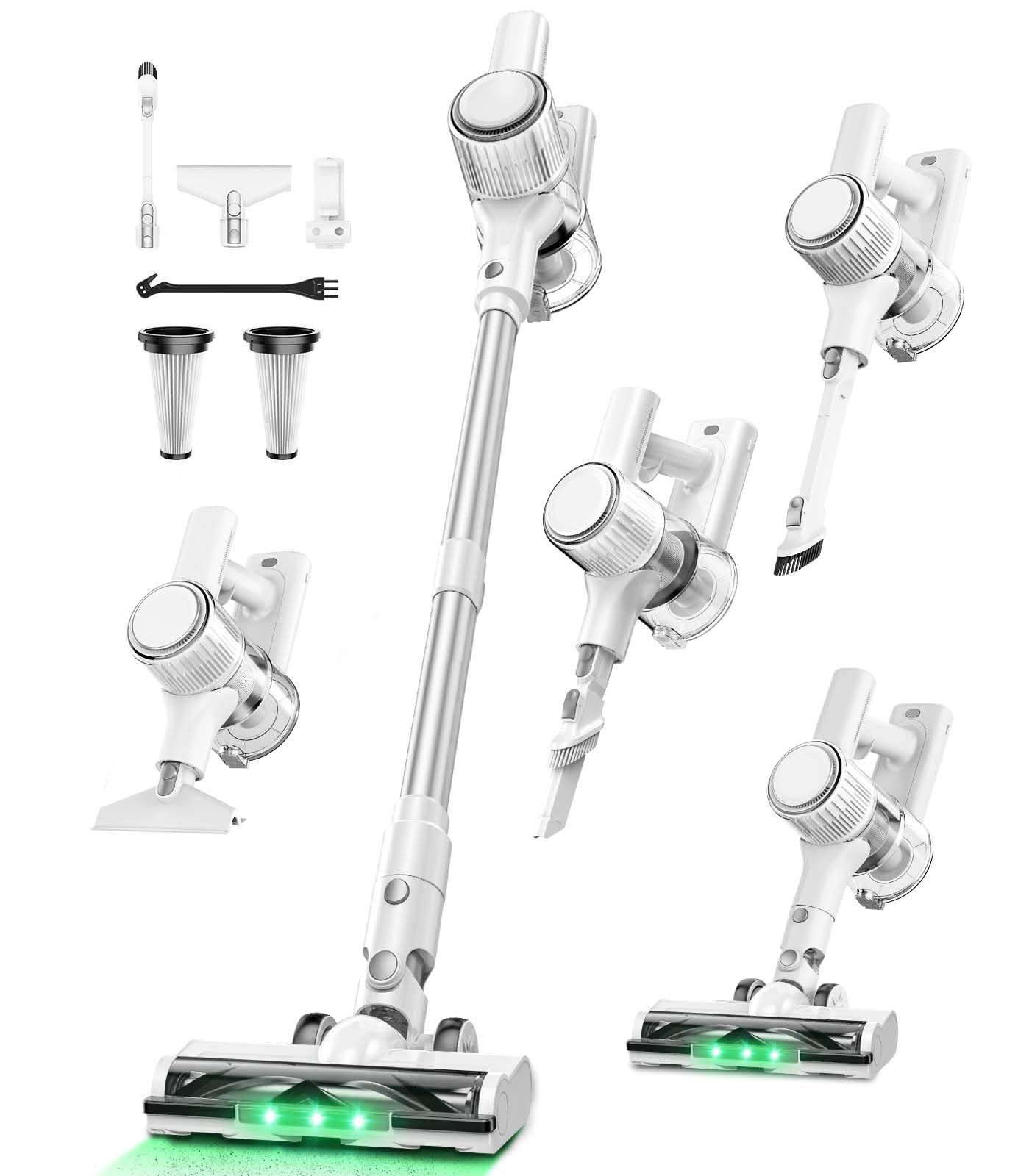 Amazon | 掃除機 コードレス【2025革新モデル 50000pa強力吸引& LED