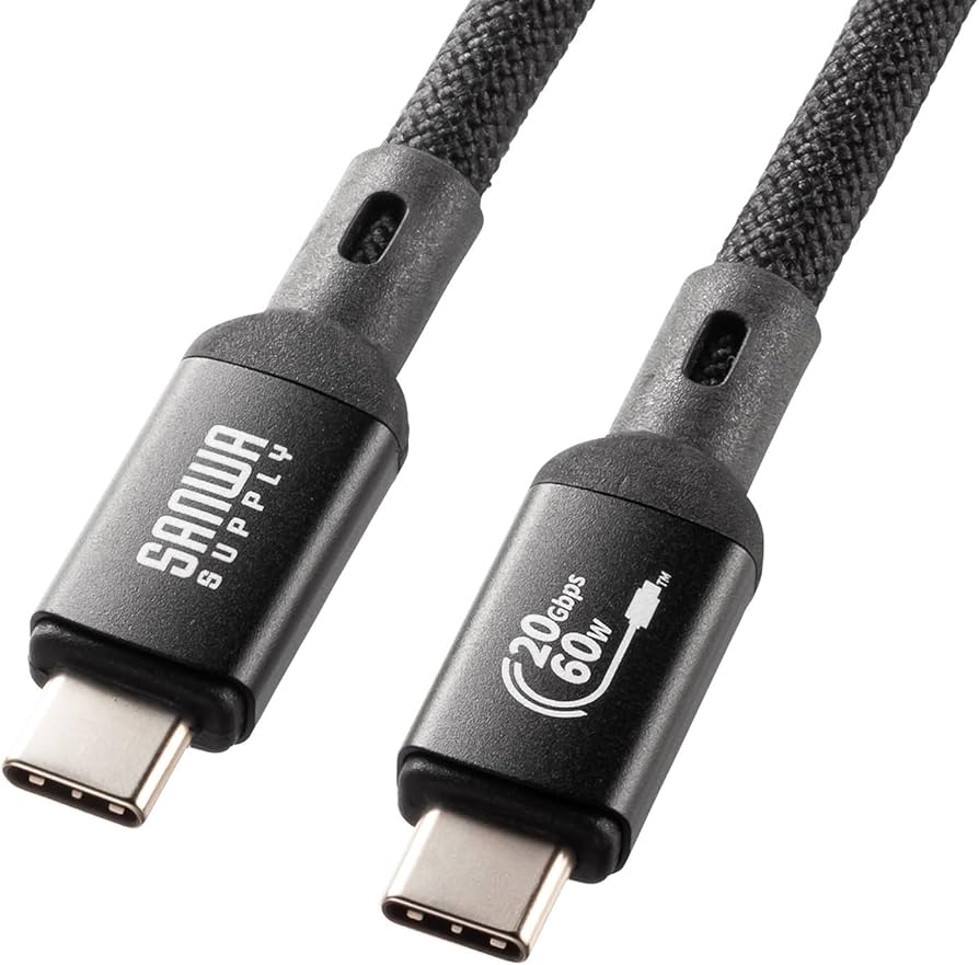 Amazon.co.jp: サンワサプライ USB20Gbps Type-Cケーブル（PD60W・3m