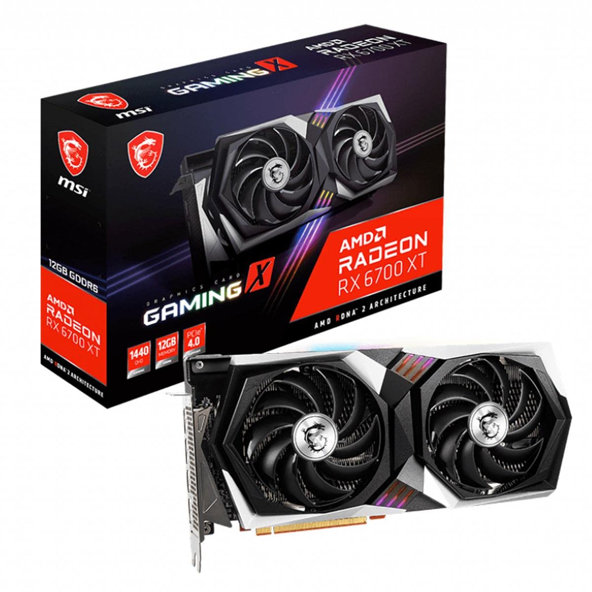 Amazon.com: msi Gaming Radeon RX 6700 XT 192-bit 12GB GDDR6 DP
