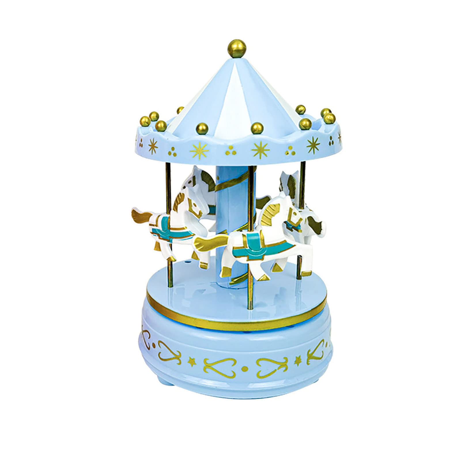 Amazon | ミニ 小型 オルゴール 回転木馬 カルーセルオルゴール