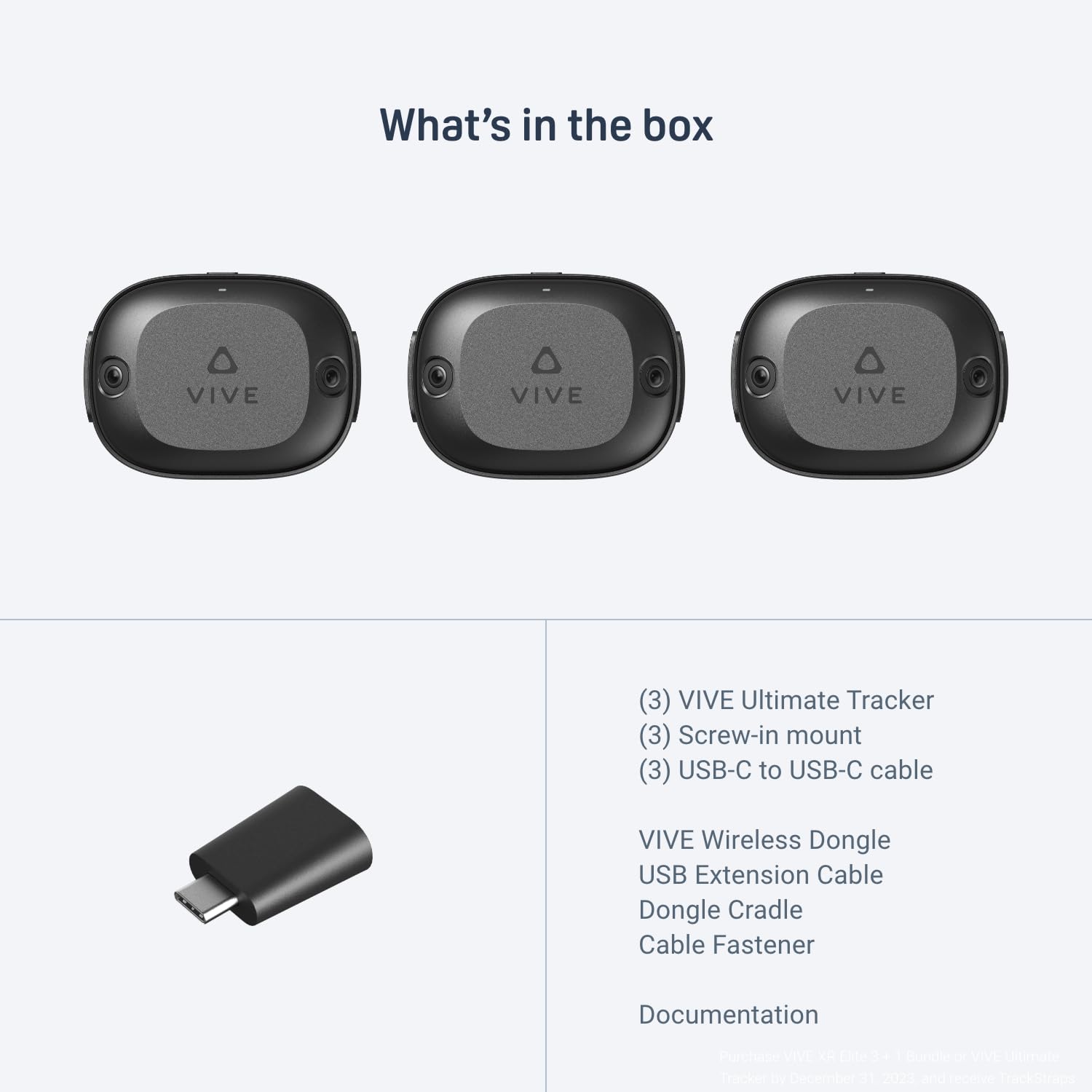 Amazon.co.jp: Vive Ultimate Tracker 3 Pack + Dongle— Full-Body