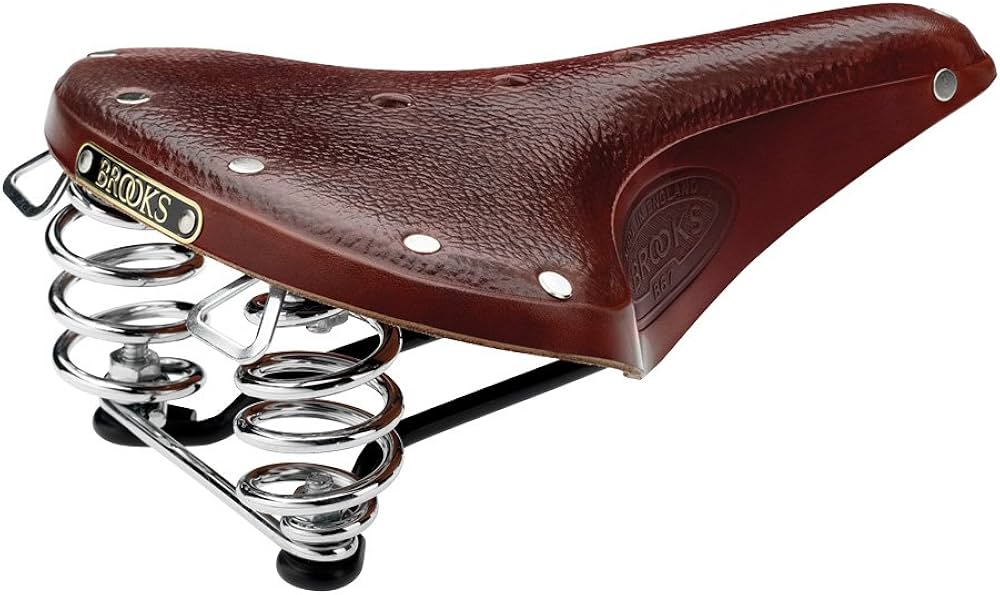 Amazon | BROOKS(ブルックス) レザーサドル スプリングつきモデルB66の