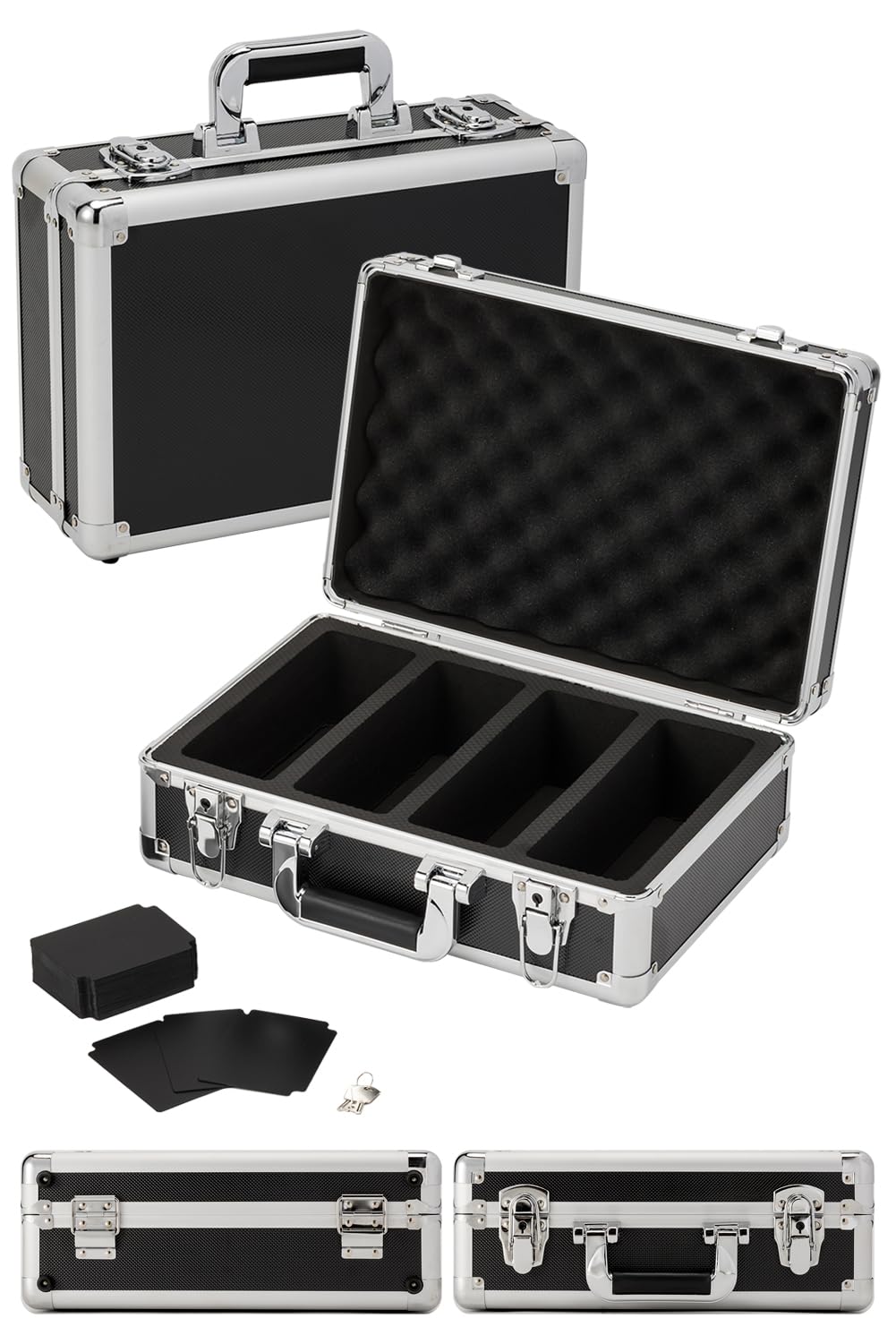 Amazon.co.jp: トレカ専用ケース 【正規品】選べる3カラー 鍵付き 強化