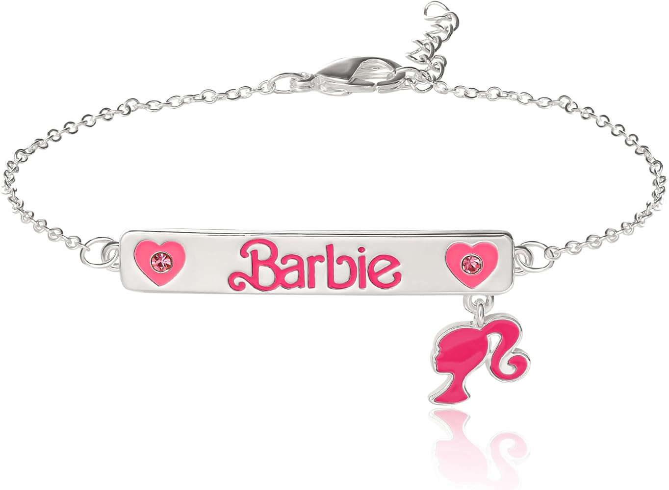 Amazon.com: Barbie Pink ID Bracelet with Charm Official License, 7