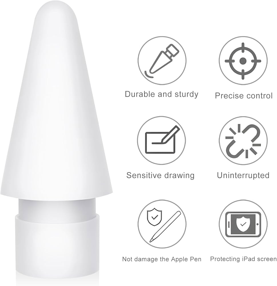 Amazon.com: Pencil Tips Replacement for Apple Pencil 1st