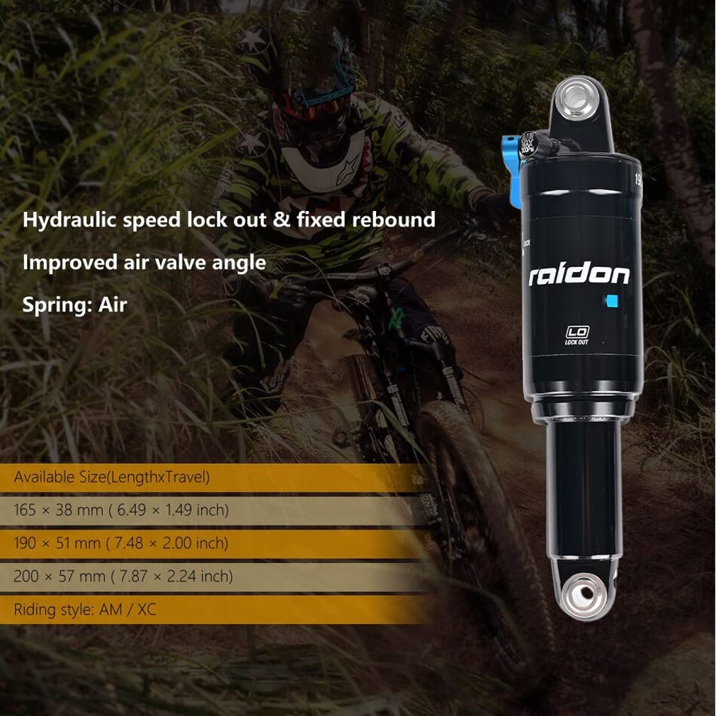 Amazon.co.jp: MTB 自転車 エア リア ショック アブソーバー 165mm