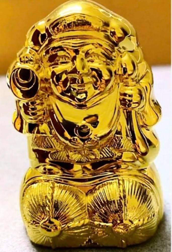 Amazon.co.jp: 金運爆上げ 最強金運呼び寄せ 魂入り鍍金製 大国御神像