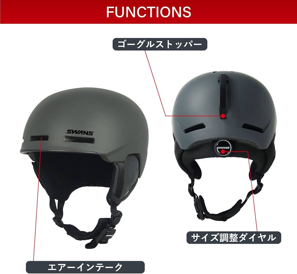 Amazon | SWANS(スワンズ) スキーヘルメット HSF-190 SND サンド M