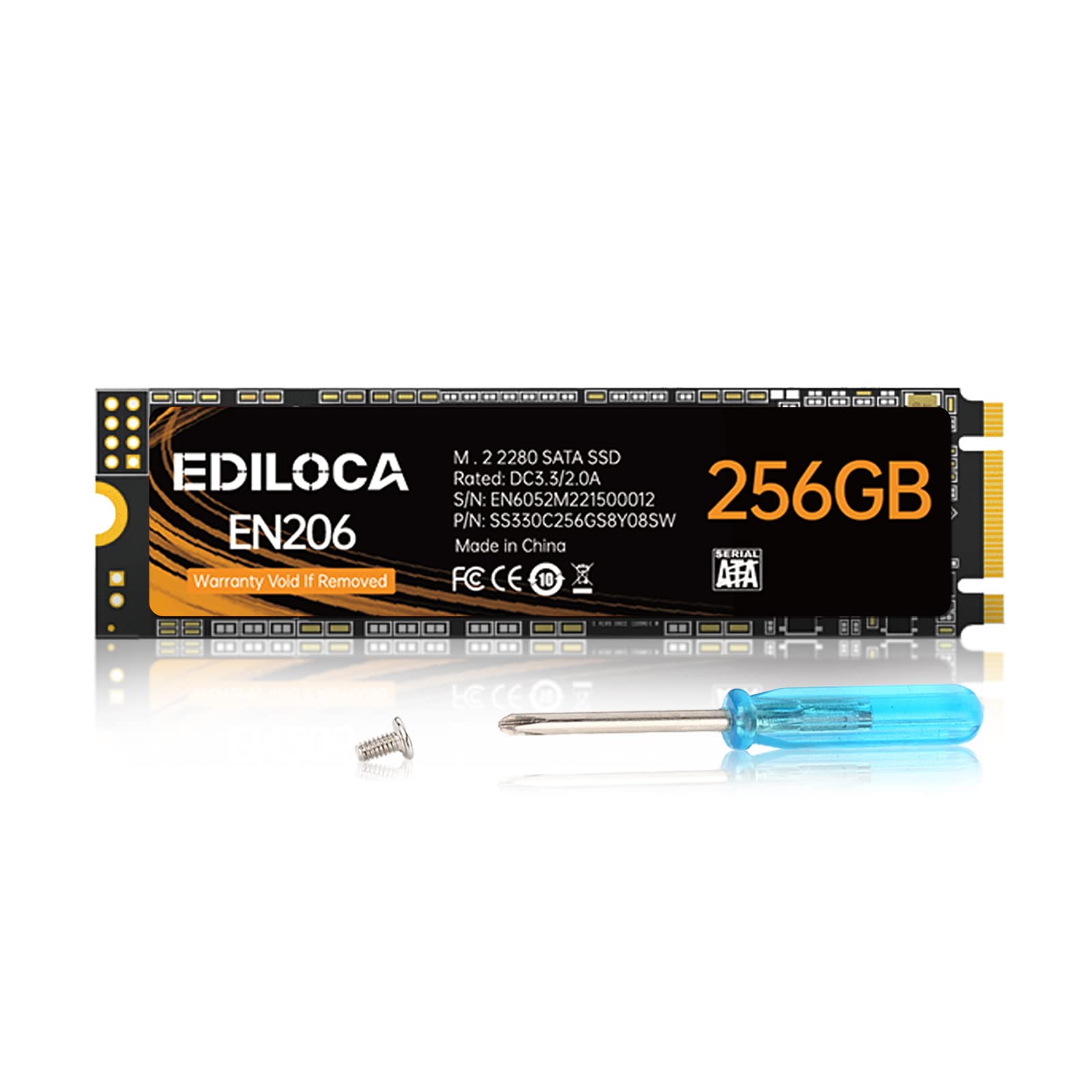 Amazon.com: Ediloca EN206 256GB 3D NAND TLC M.2 SSD, M.2 2280 SATA