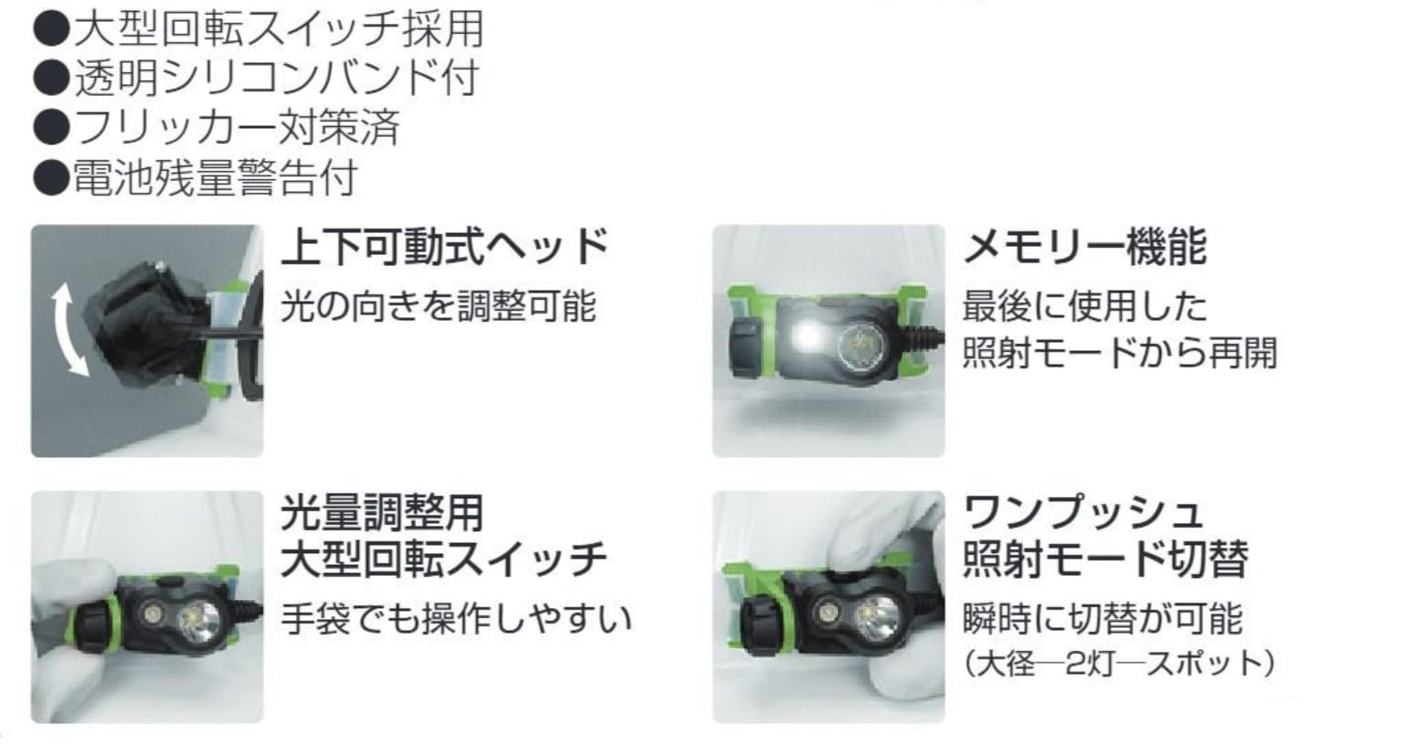 Amazon.co.jp: タジマ ペタLEDヘッドライト専用電池セット 2灯式明るさ
