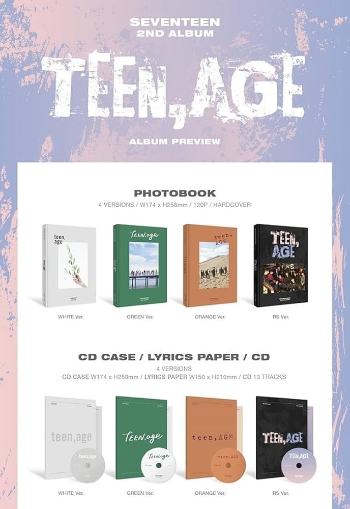 Amazon.com: [Reissue] Seventeen - 2nd Album Teen, Age (Random ver