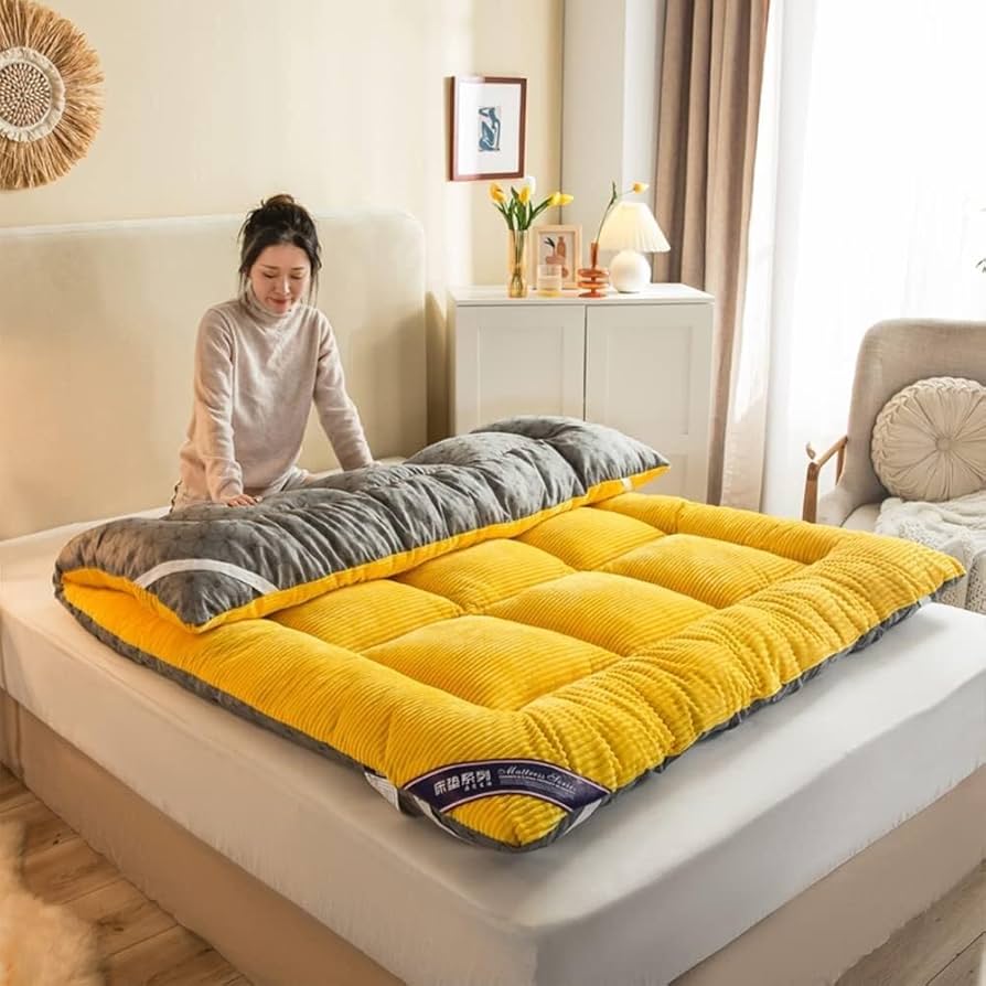 ミニオンダブル折りたたみベッド 寝袋 可愛デザイン ふわふわ