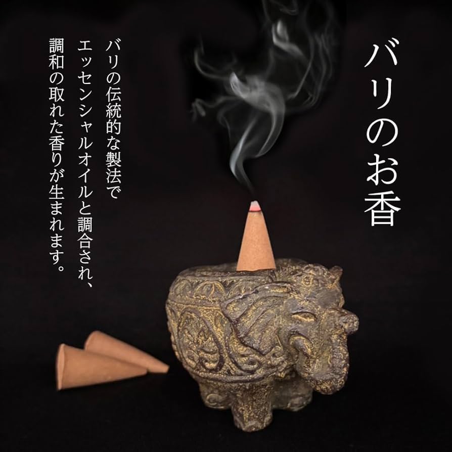 Amazon.co.jp: 54732 50個入 Lサイズ 燃焼時間30分 バリのお香 コーン