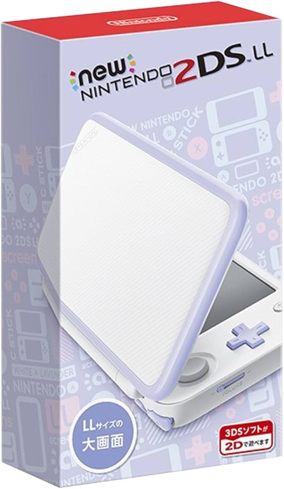 Amazon.com: New Nintendo 2DS LL White × Lavender JANSUAAA : Video