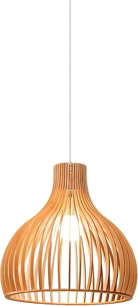 Amazon.co.jp : 千飾 ペンダントライト 木 ペンダント 和風 和室