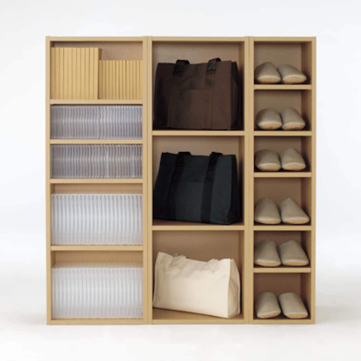 Amazon.co.jp: 無印良品 パルプボードボックス・フリーラック/ベージュ