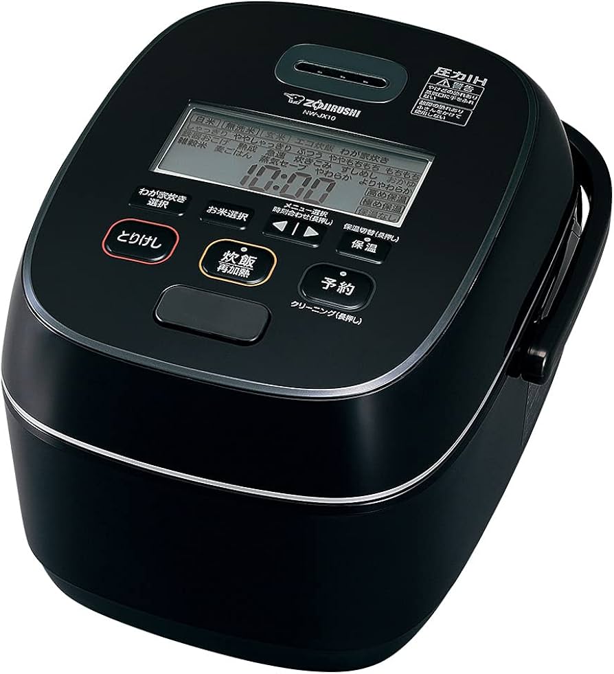 Amazon | 象印マホービン 炊飯器 5.5合 ブラック NW-JX10-BA | 象印