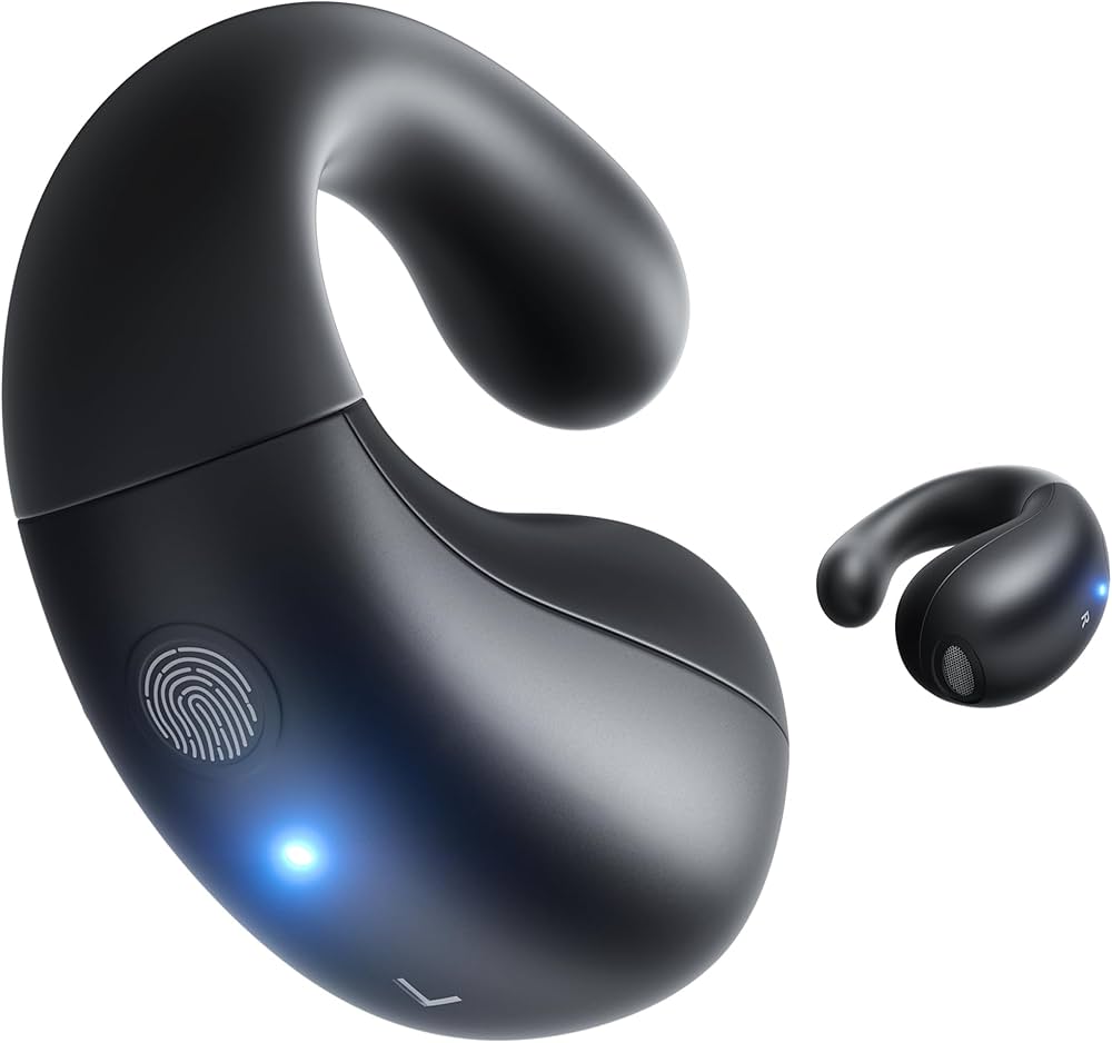 Amazon.co.jp: ワイヤレスイヤホン イヤーカフ型 「ながら聴きイヤホン