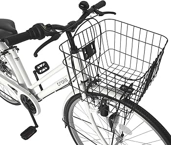 Amazon | シティサイクル ホワイト 白 自転車 パラレルフレーム 27