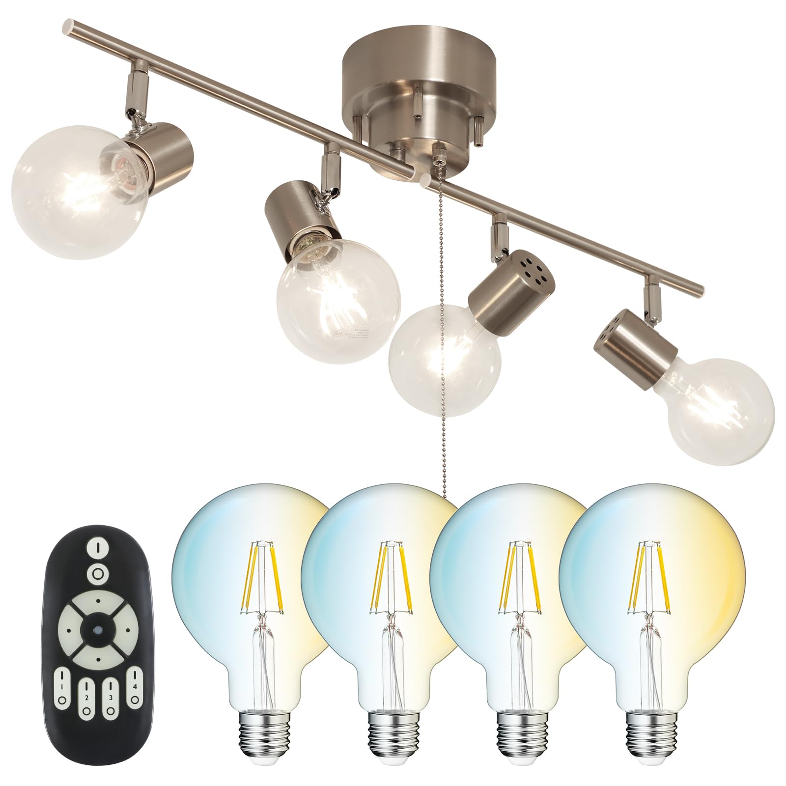 Amazon.co.jp : 共同照明 シーリングライト 4灯 E26 GT-DJ-IE26U-G95CT