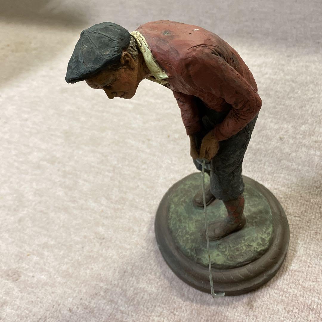 michaelgarman ゴルフ人形ブロンズ像置物