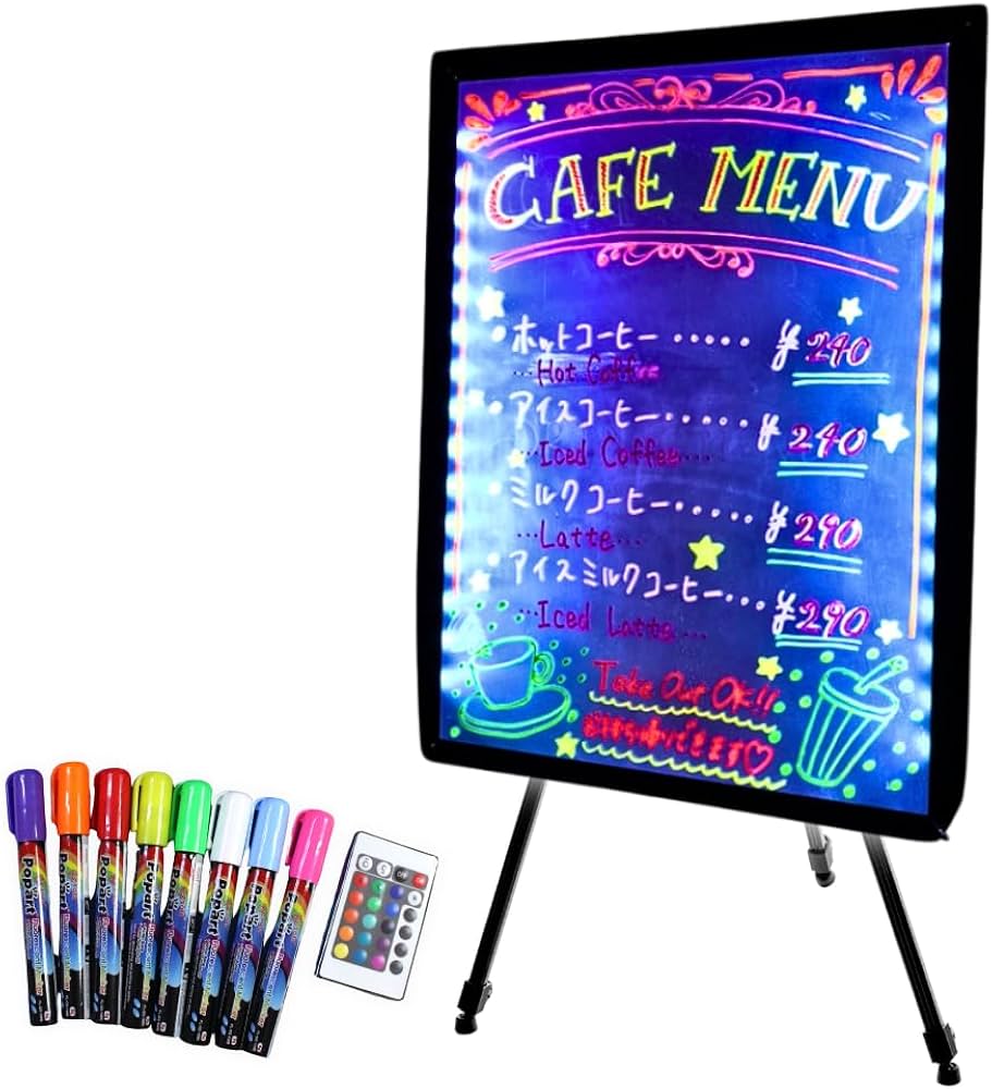 Amazon | 看板 店頭 LED 電飾看板 電光掲示板 LEDサインボード