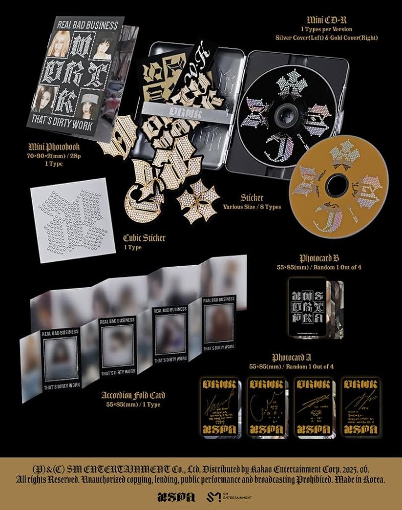 Amazon.com: aespa Dirty Work [Dirty Case Ver.] Single Album (2