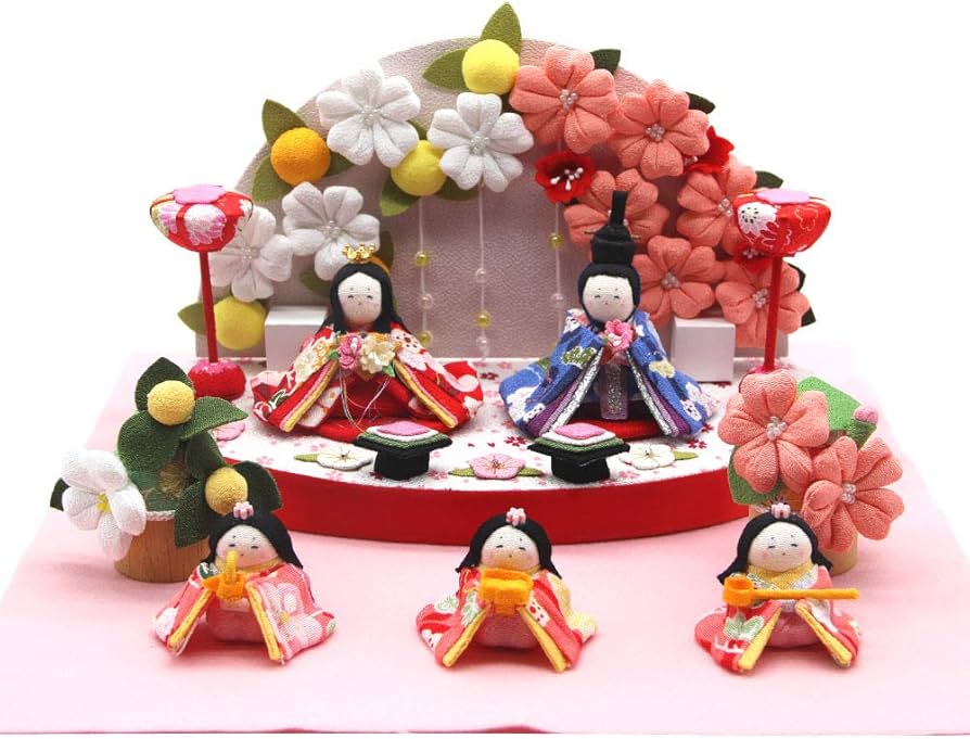 Amazon | 雛人形 ひな人形 お雛様 親王飾り5人飾り 桃の節句 初節句