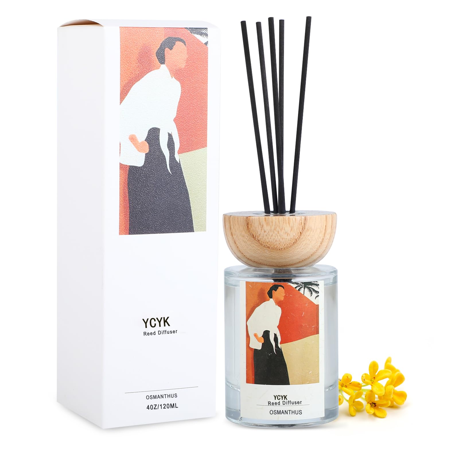 Amazon.co.jp: ルームフレグランス ディフューザー 120ml 金木犀