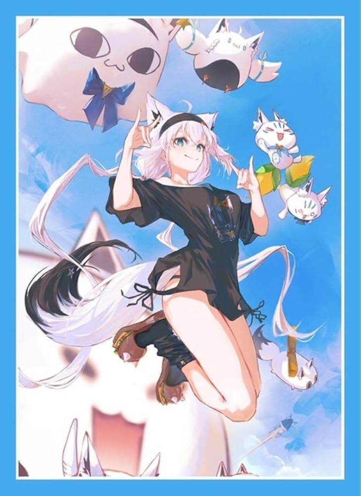 Amazon.co.jp: ホロ 白上フブキ フブラ カードスリーブ fr : おもちゃ