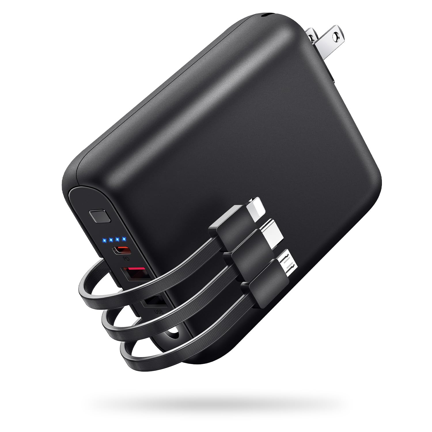 Amazon | モバイルバッテリー 大容量 【15000mAh・コンセント一体型