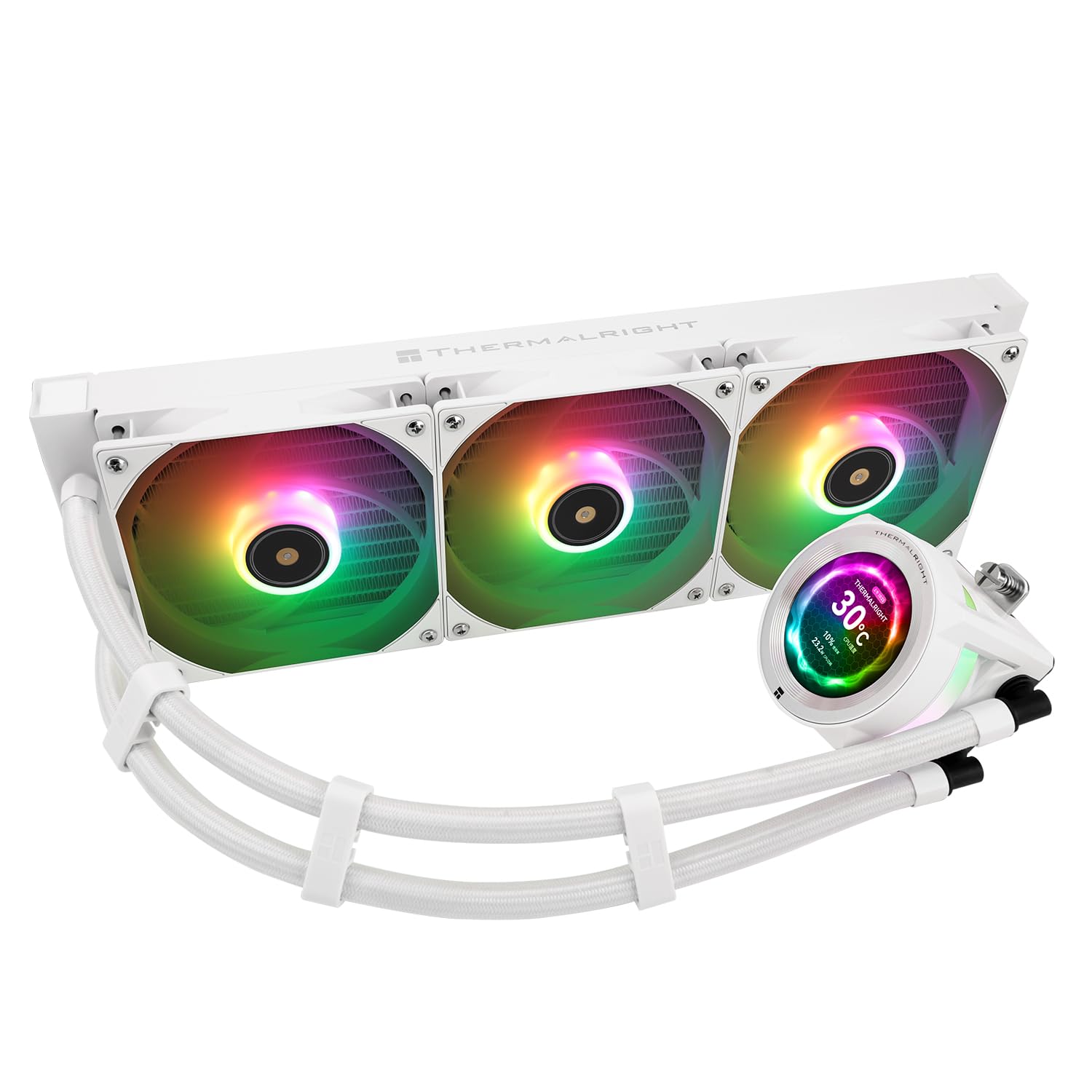 Amazon.co.jp: Thermalright CORE VISION 360 White ARGB CPU AIO