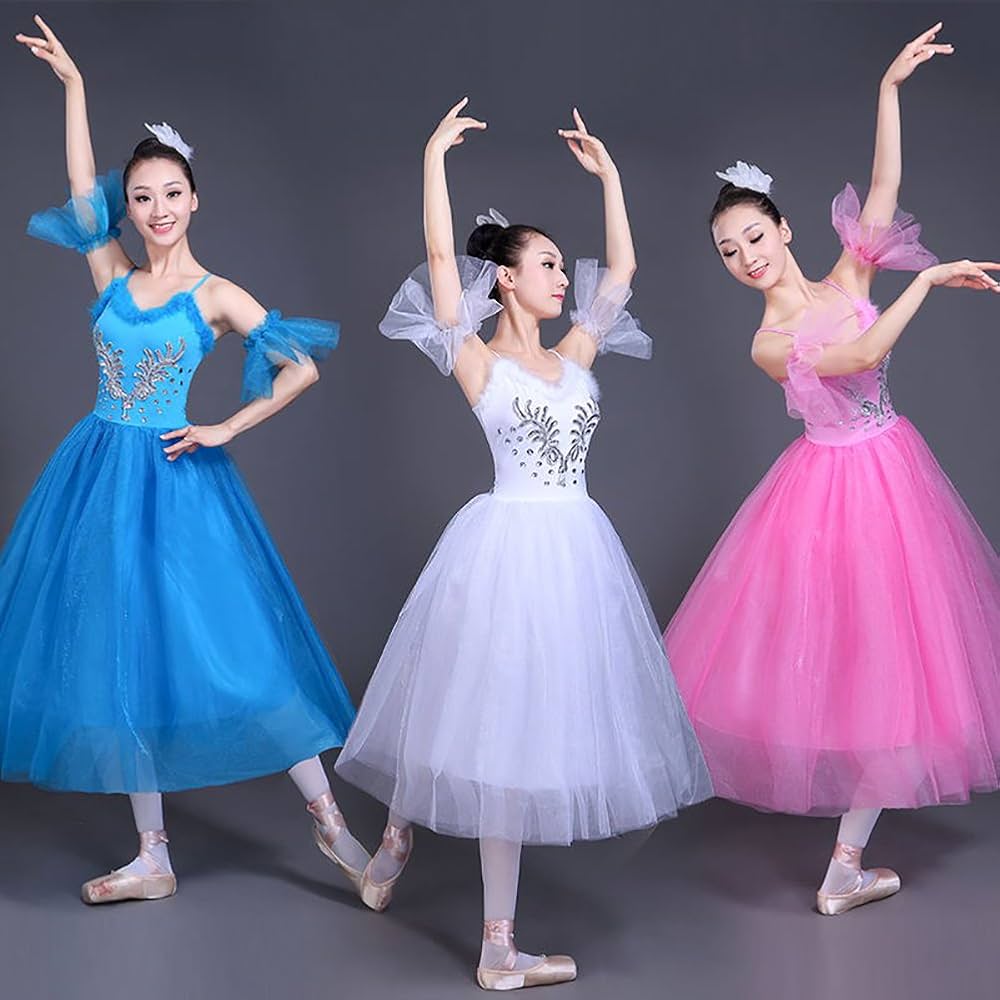 Amazon | バレエ レオタード 大人 ピンク 半袖 白 ダンスワンピース