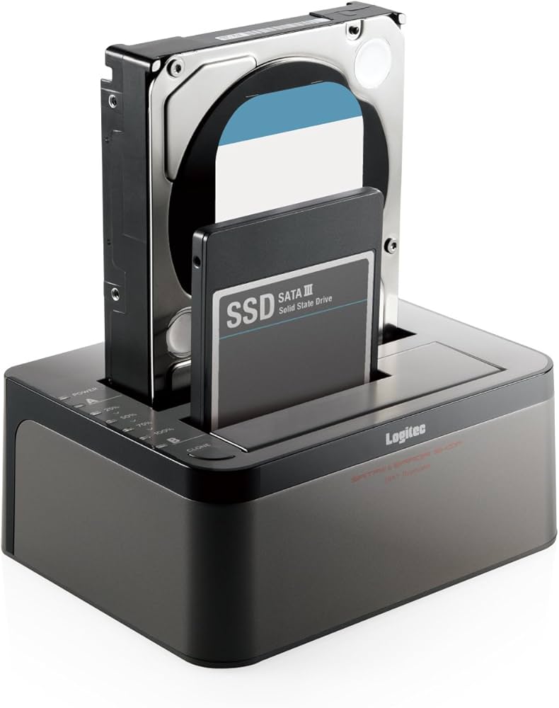 Amazon | ロジテック HDDスタンド 2ベイ デュプリケーター HDD SSD対応
